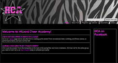Desktop Screenshot of hilliardcheeracademy.com